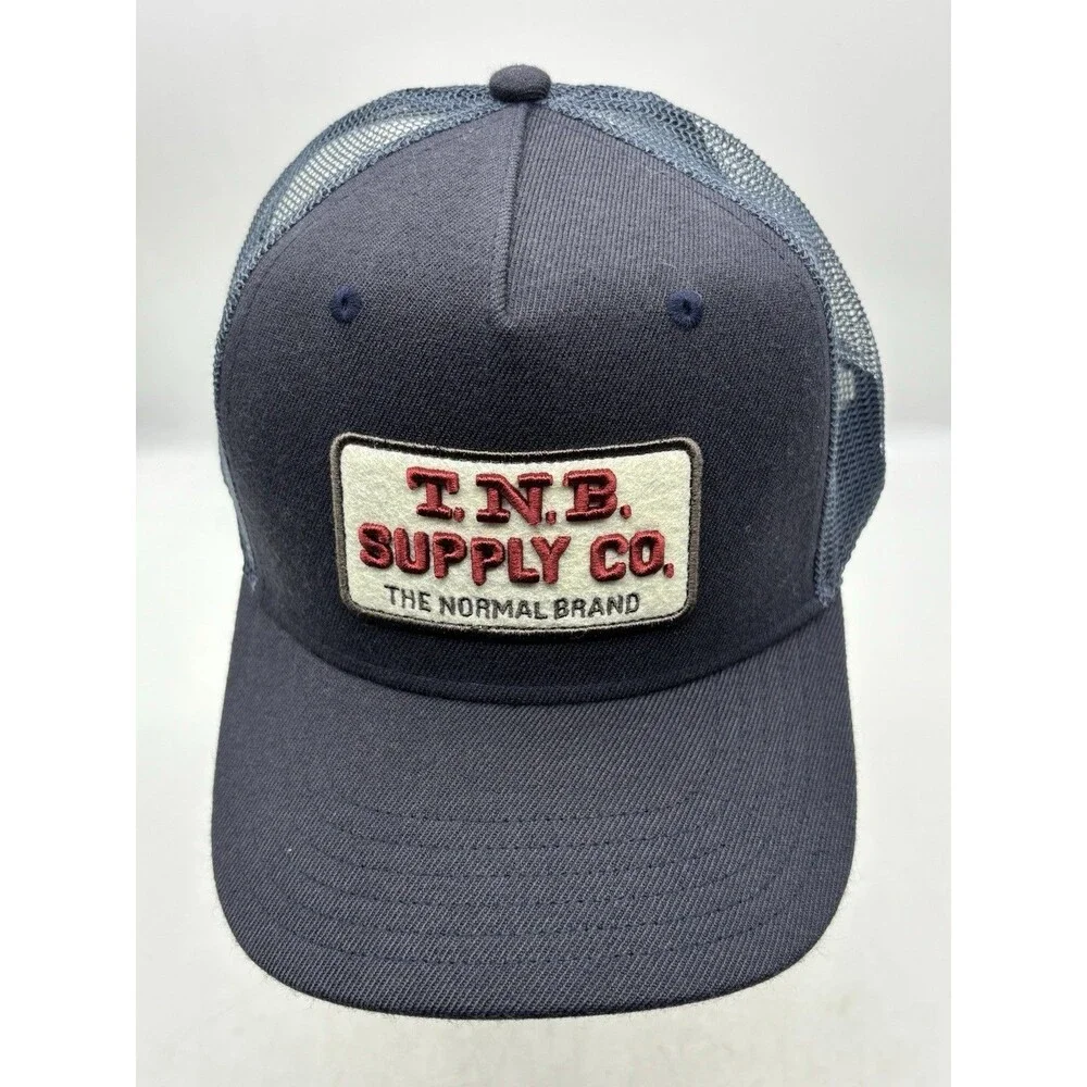The Normal Brand Hat Navy Blue TNB Supply Co Trucker Snapback